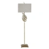 Kirkland's Whitewashed Carved Egrets Floor Lamp In White