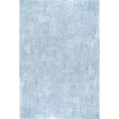 Kirkland's Whitlow Blue Shag Washable Area Rug