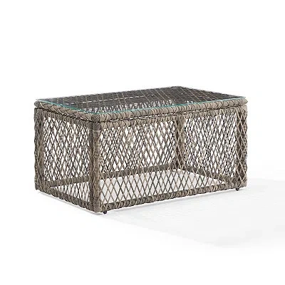 Kirkland's Wicker Outdoor Coffee Table In Gray
