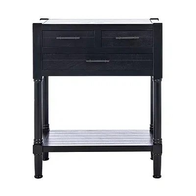 Kirkland's Wilbert 3-drawer Black Console Table