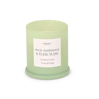 Kirkland's Wild Gardenia And Ylang 1-wick Jar Candle In Green