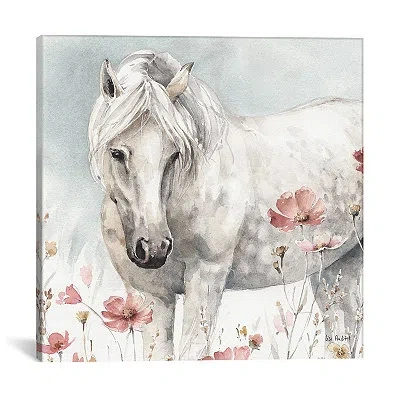 Kirkland's Wild Horses V Canvas Art Print In White