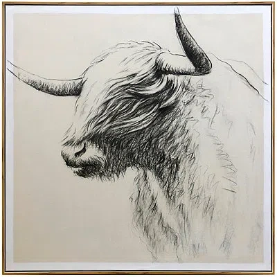 Kirkland's Windswept Bison Framed Canvas Art Print In Multi