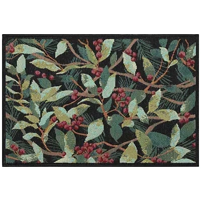 Kirkland's Winter Blooms Accent Rug In Multi