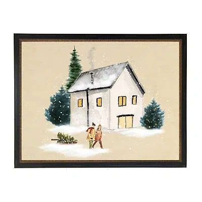 Kirkland's Winter Home Scene I Framed Art Print In Multi