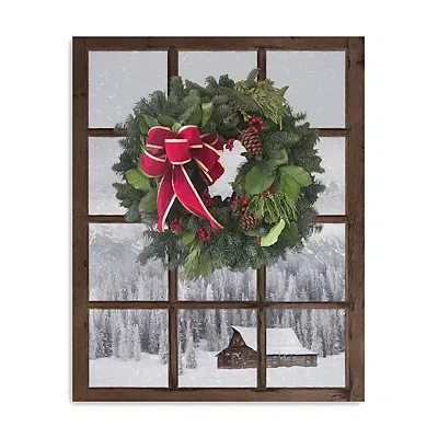 Kirkland's Winter Window Canvas Art Print In Multi