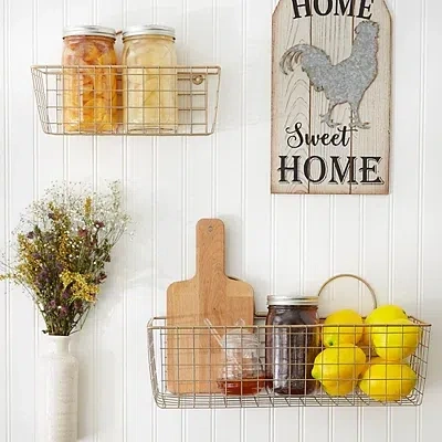 Kirkland's Wire Basket Set In Multi