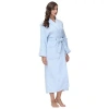 Kirkland's Women's Blue Waffle Knit Robe In Blue