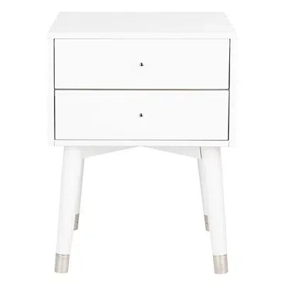 Kirkland's Wood 2-drawer Katie End Table In White