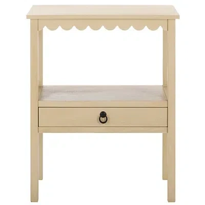 Kirkland's Wood 2-tier Cottage Accent Table In Neutral