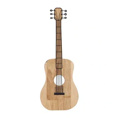 Kirkland's Wood Acoustic Guitar Wall Plaque In Multi