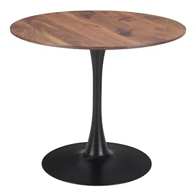 Kirkland's Wood And Black Metal Bistro Dining Table