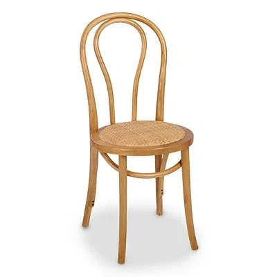 Kirkland's Wood And Rattan Bistro Chair In Brown