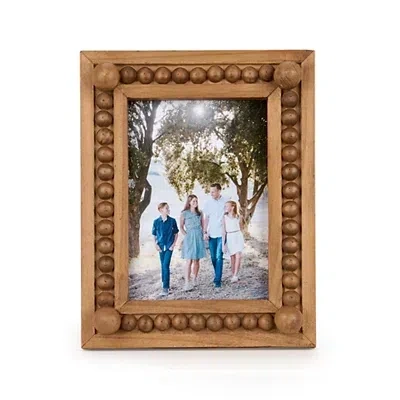 Kirkland's Wood Beaded Picture Frame In Brown