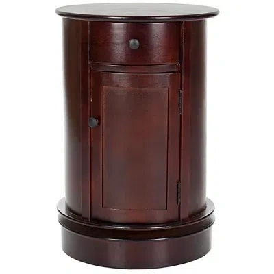 Kirkland's Wood Belinda Swivel Accent Table In Brown