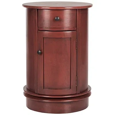Kirkland's Wood Belinda Swivel Accent Table In Multi