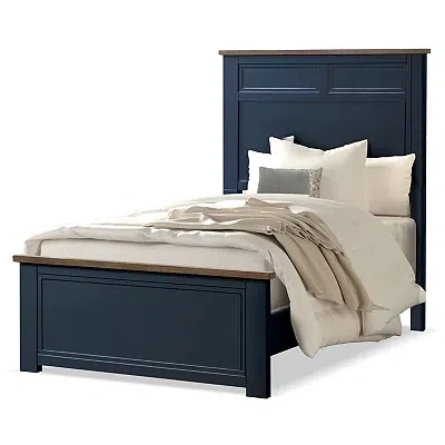 Kirkland's Wood Bennett Twin Bed In Blue