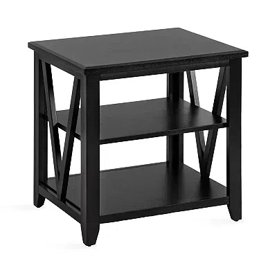 Kirkland's Wood Broadbridge Accent Table In Black