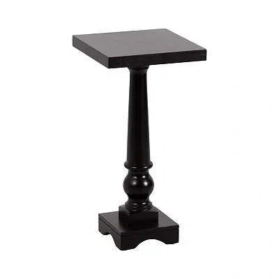 Kirkland's Wood Butterfield Pedestal Table In Black