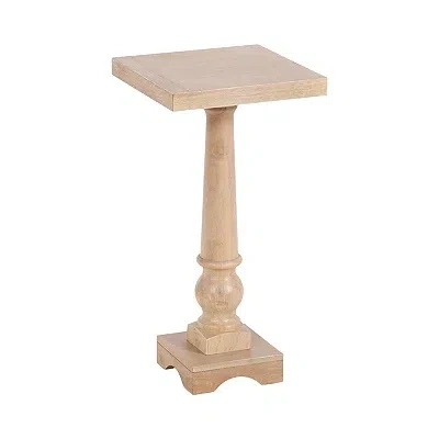 Kirkland's Wood Butterfield Pedestal Table In Brown