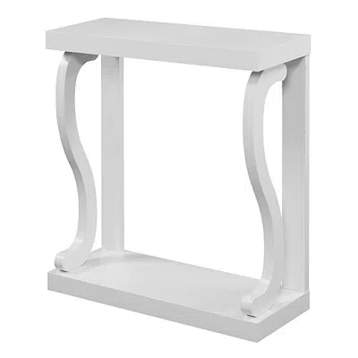 Kirkland's Wood Curved Sides Console Table In White