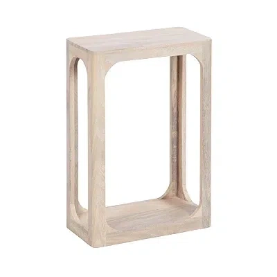 Kirkland's Wood Dahl Accent Table In White