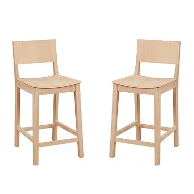 Kirkland's Wood Devin Counter Stools In Brown