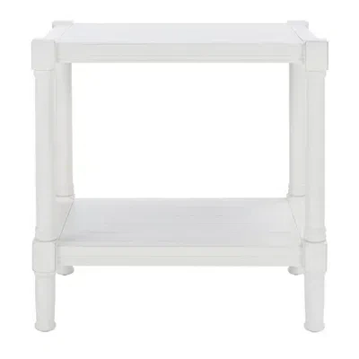 Kirkland's Wood Genesia Side Table In White