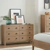 Kirkland's Wood Grain 6-drawer Dresser In Brown