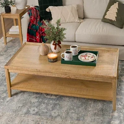 Kirkland's Wood Hughes Coffee Table In Brown