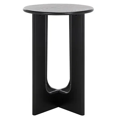 Kirkland's Wood Isabelle Modern Accent Table In Black