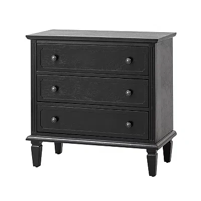 Kirkland's Wood Jonathan Charging Nightstand In Black