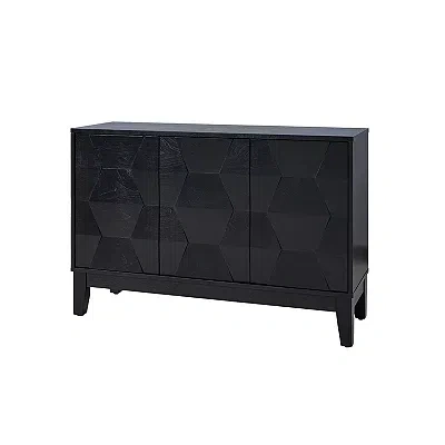 Kirkland's Wood Joyce Sideboard In Black