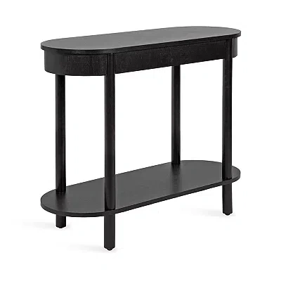Kirkland's Wood Koji Capsule Console Table In Black