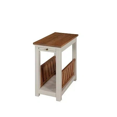 Kirkland's Wood Magazine Shelf Accent Table In Multi