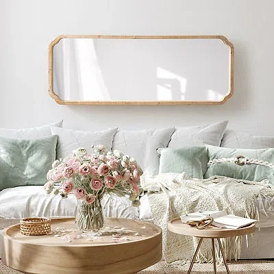 Kirkland's Wood Marston Wall Mirror In Gold