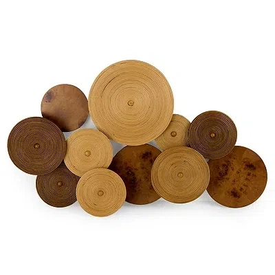 Kirkland's Wood Medallions Wall Plaque In Brown