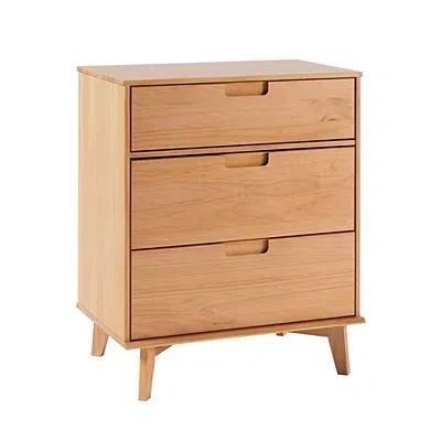 Kirkland's Wood Modern 3-drawer Dresser In Brown