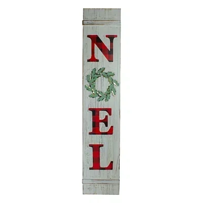 Kirkland's Wood Noel Christmas Wall Plaque In Multi