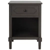 Kirkland's Wood Open Shelf Rosa End Table In Gray