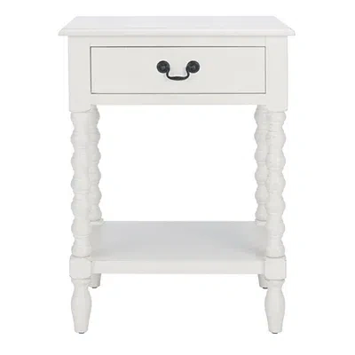 Kirkland's Wood Phoebe End Table In White