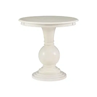 Kirkland's Wood Round Base Side Table In White