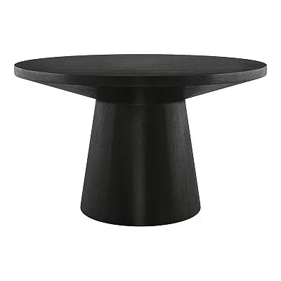 Kirkland's Wood Round Leanne Coffee Table In Black
