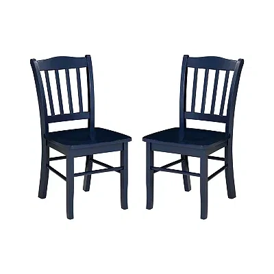Kirkland's Wood Shaker Dining Chairs In Blue