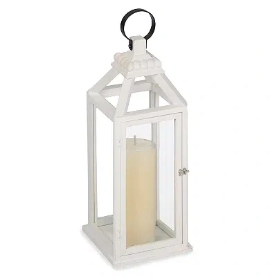 Kirkland's Wood Silver Handle Lantern In Multi