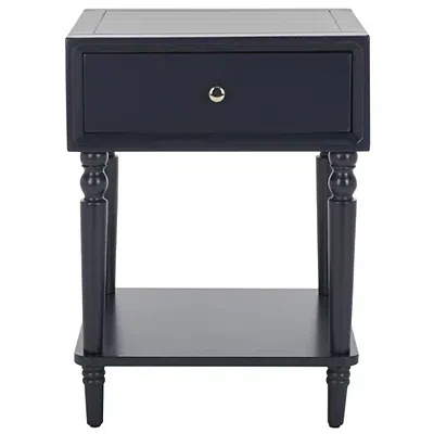 Kirkland's Wood Siobhan Side Table In Blue