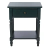 Kirkland's Wood Spindle Razie Accent Table In Blue