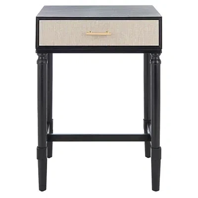 Kirkland's Wood Stella 1-drawer End Table In Black