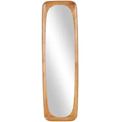 Kirkland's Wood Teddy Floor Length Wall Mirror In Brown