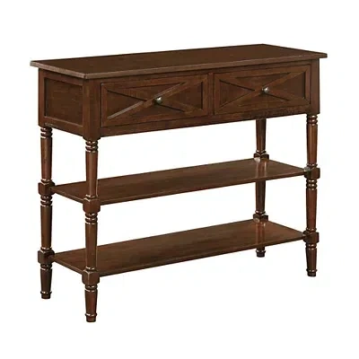 Kirkland's Wood Traditional Console Table In Brown